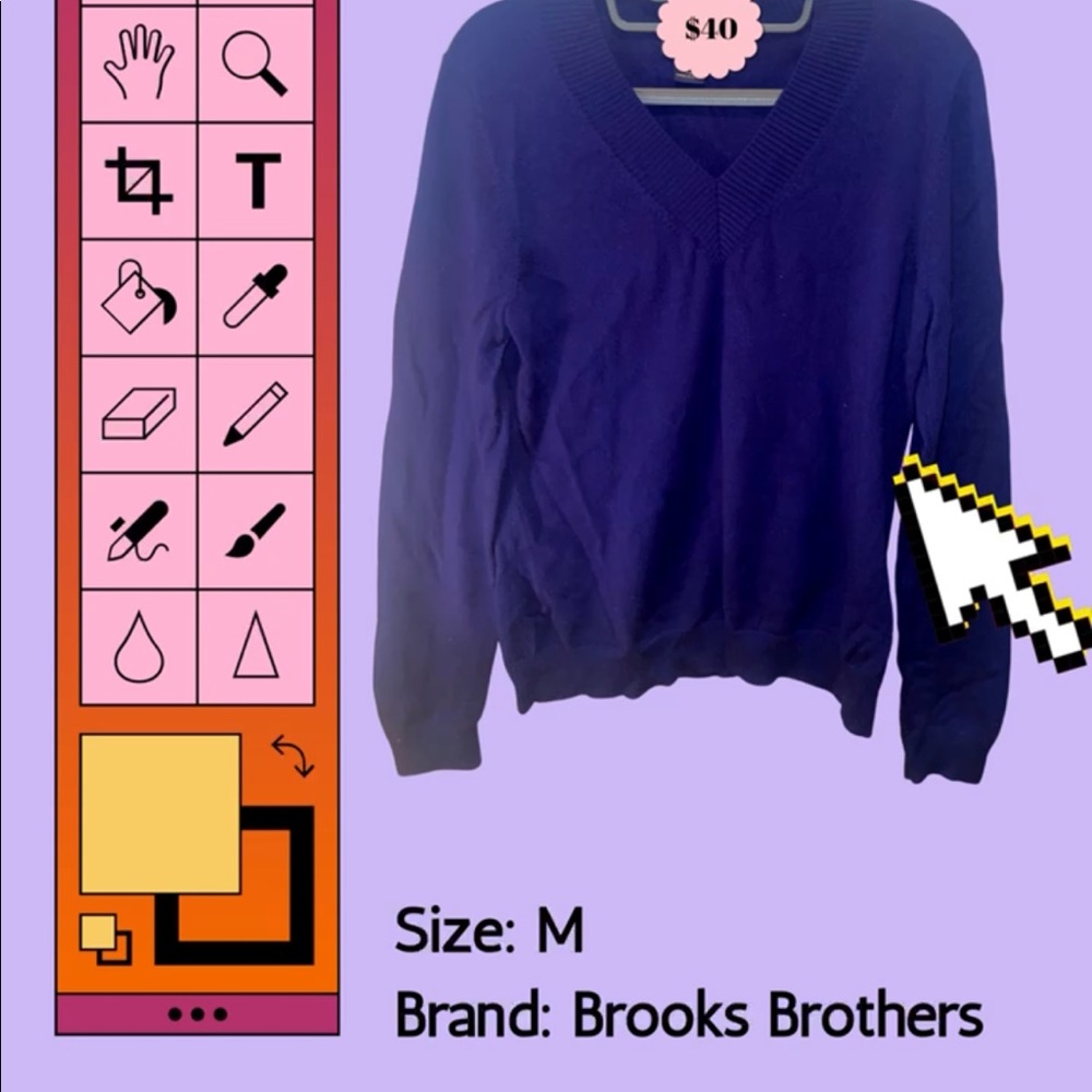 Blue Brooks Brothers Sweater